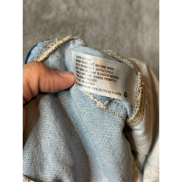 Wild Fable Women's 6 100% Cotton Highest Rise Cutoff Shorts Patchwork - Picture 8 of 9